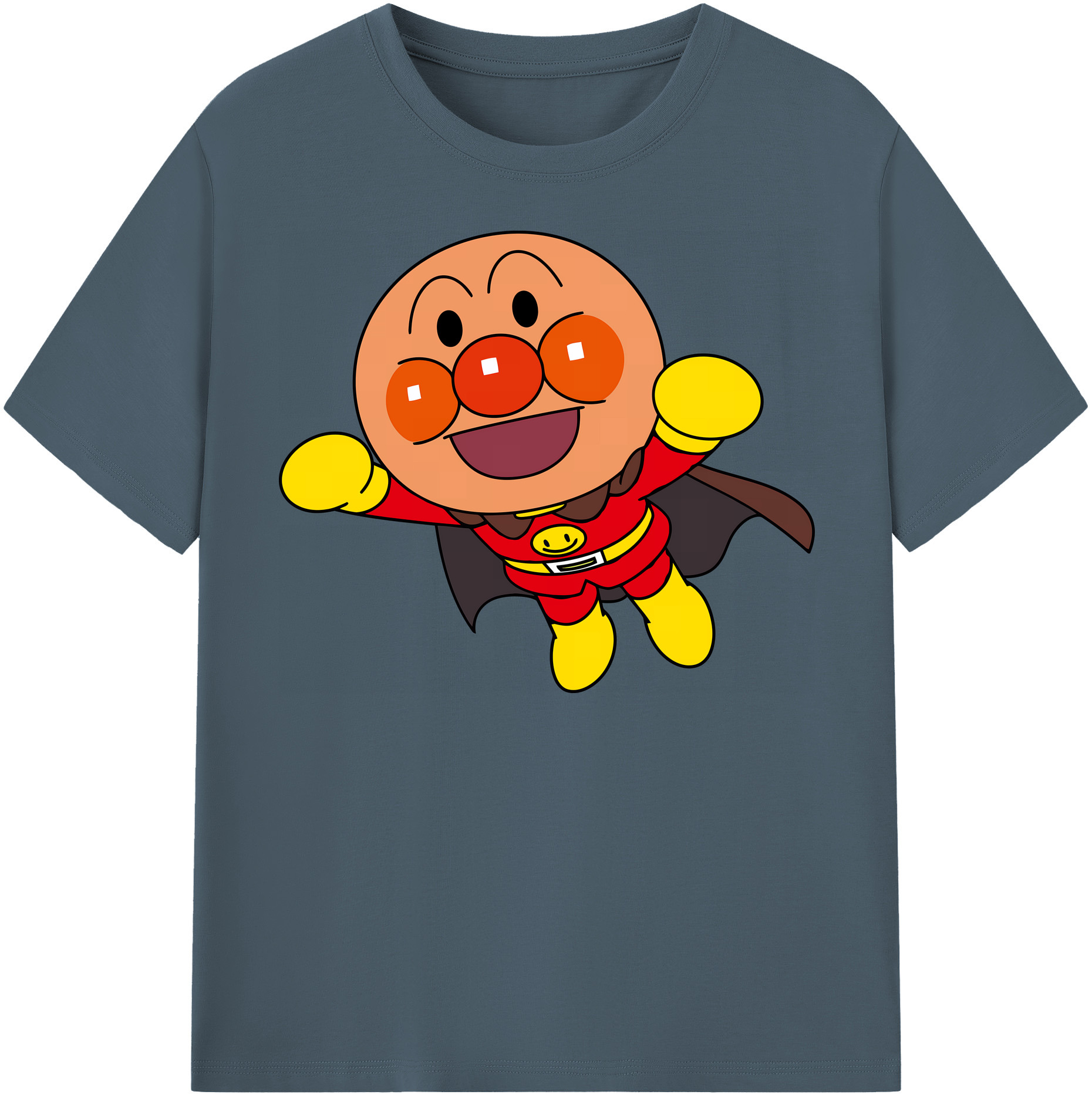 （画像用） アンパンマン Anpanman 綿100％半袖Tシャツ（フロントプリント）
